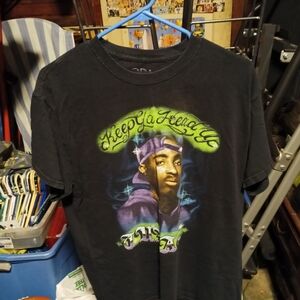 Black Graphic Tee - Keep Ya Head Up Design